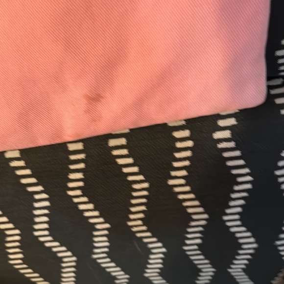 YSL Pink Canvas Tote Bag. Leather has all been repainted and sealed . - Picture 5 of 11